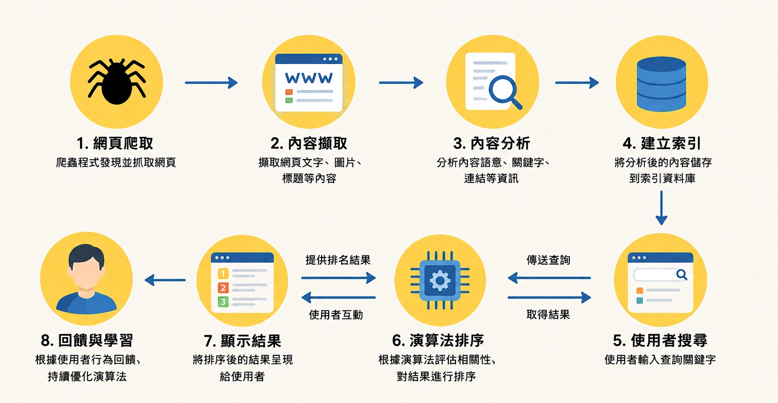 搜尋引擎演算法運作流程