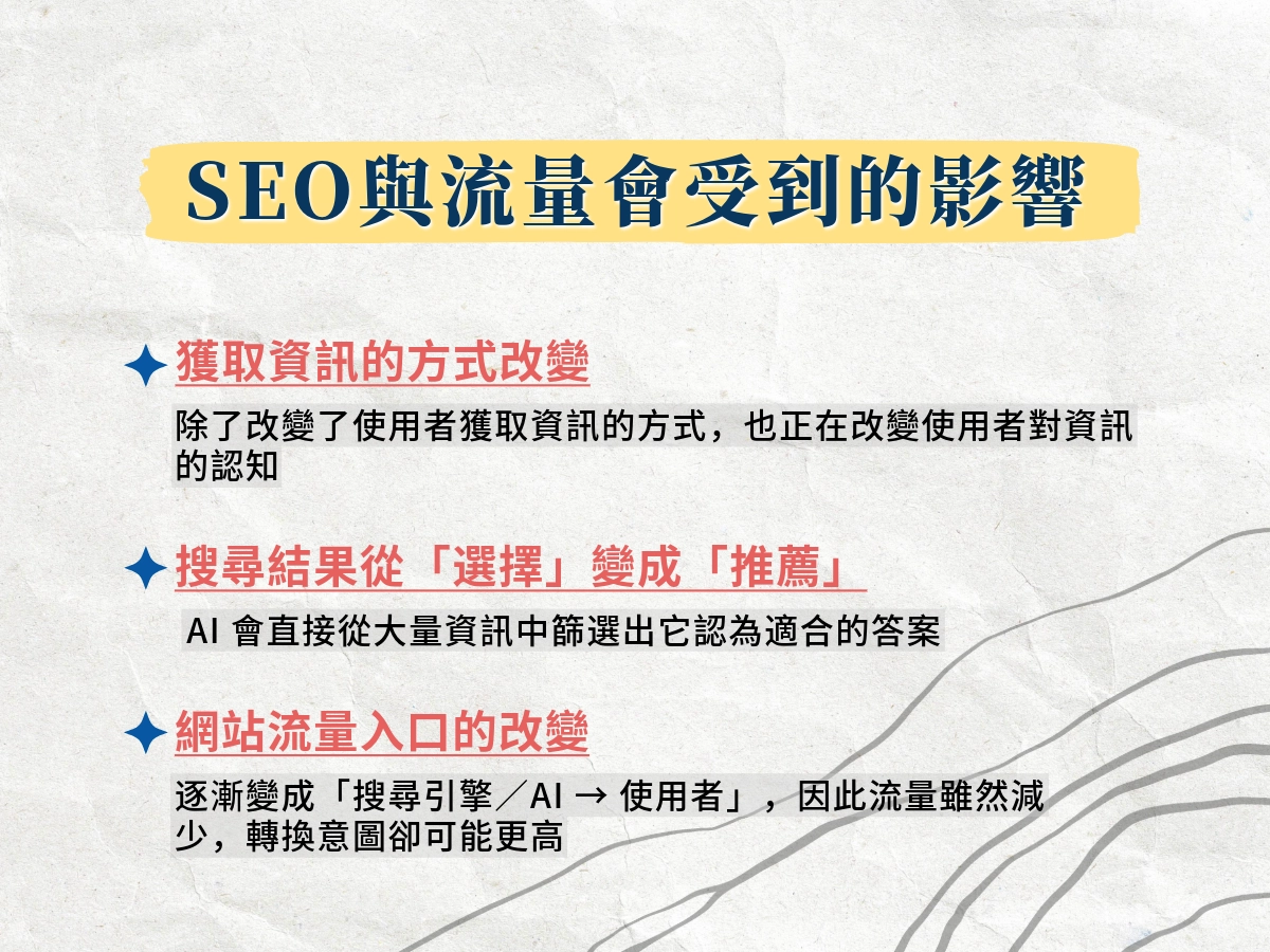SEO 與流量會受到的影響